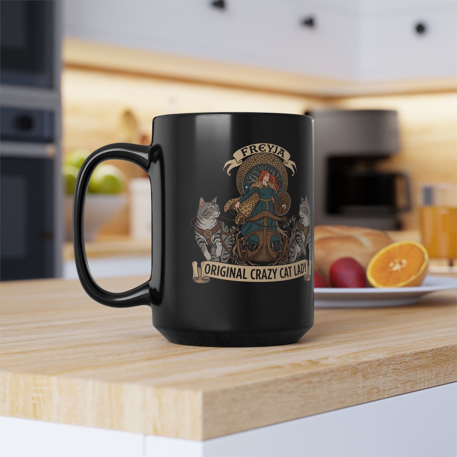 Original Crazy Cat Lady Black Mug