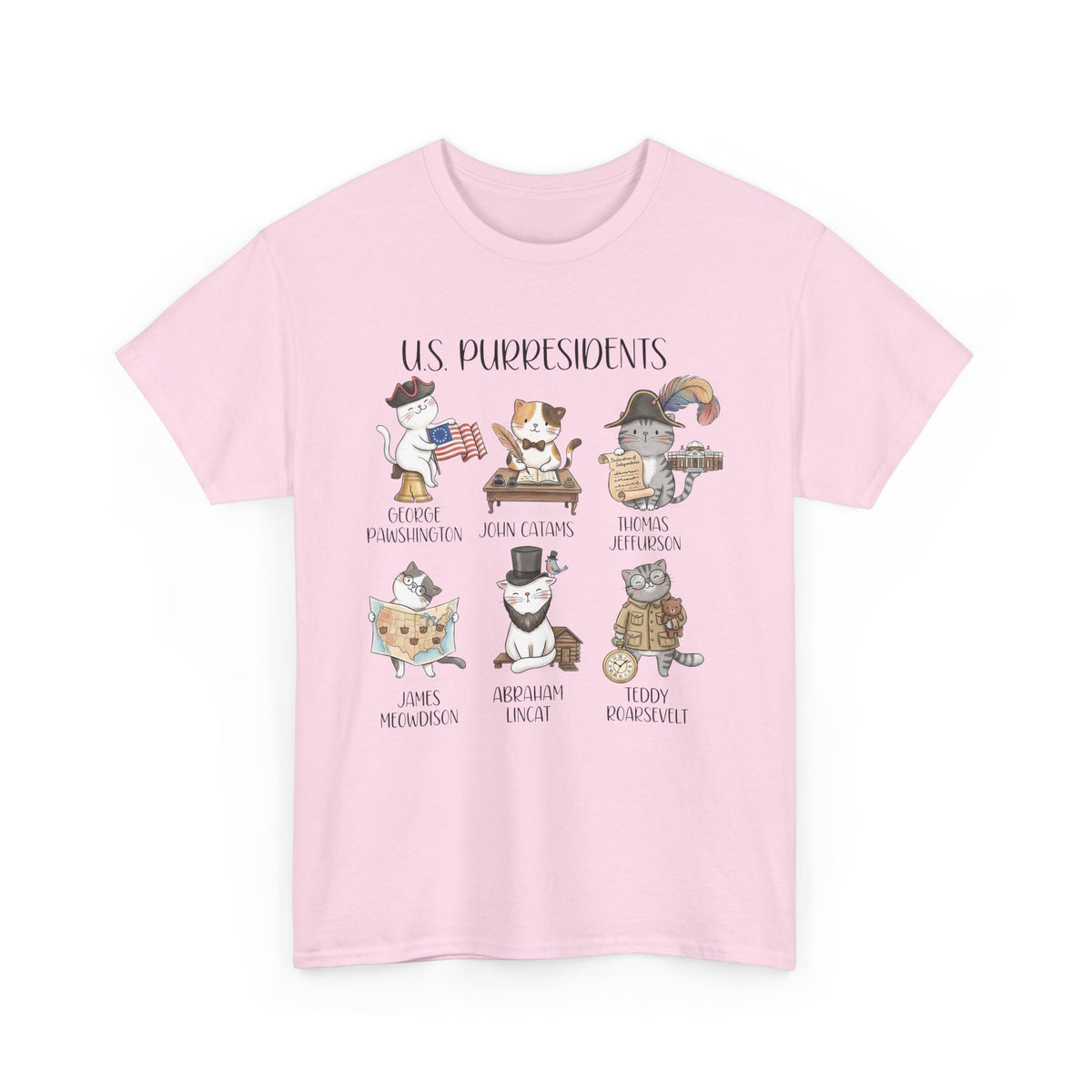 US Purresidents Funny Cat T-Shirt