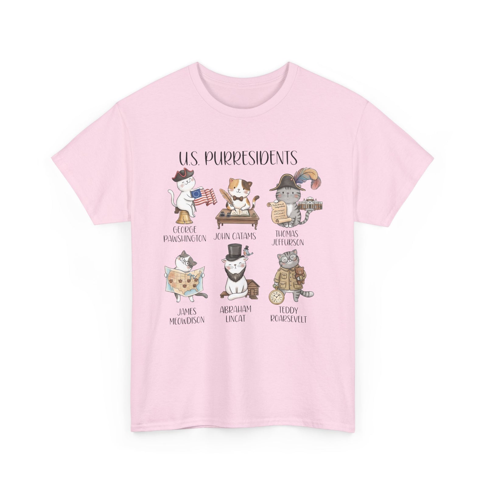 US Purresidents Funny Cat T-Shirt