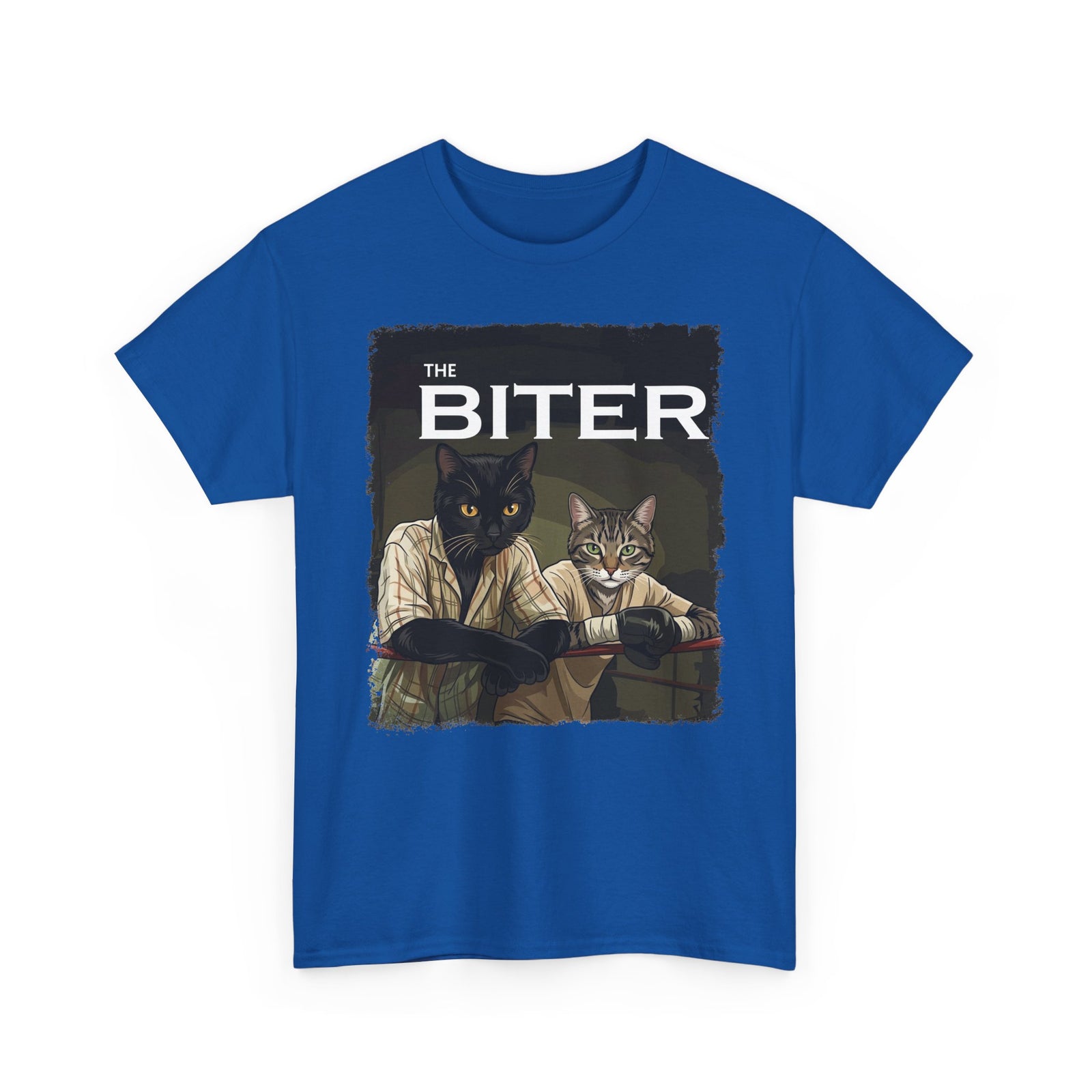 The Biter Cat T-Shirt — Retro Boxing Cats Graphic Tee
