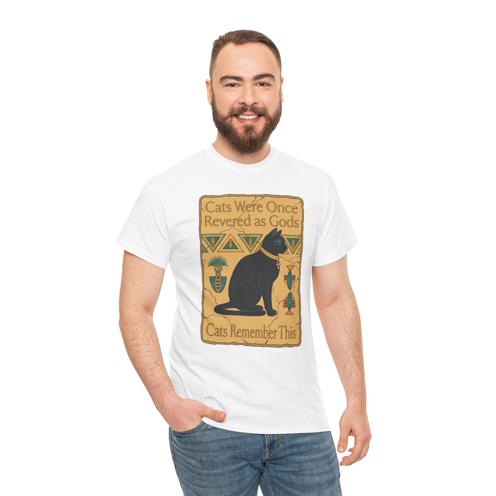 Cats Were Once Revered As Gods Tee — Funny Cat Quote T-Shirt for Cat Lovers
