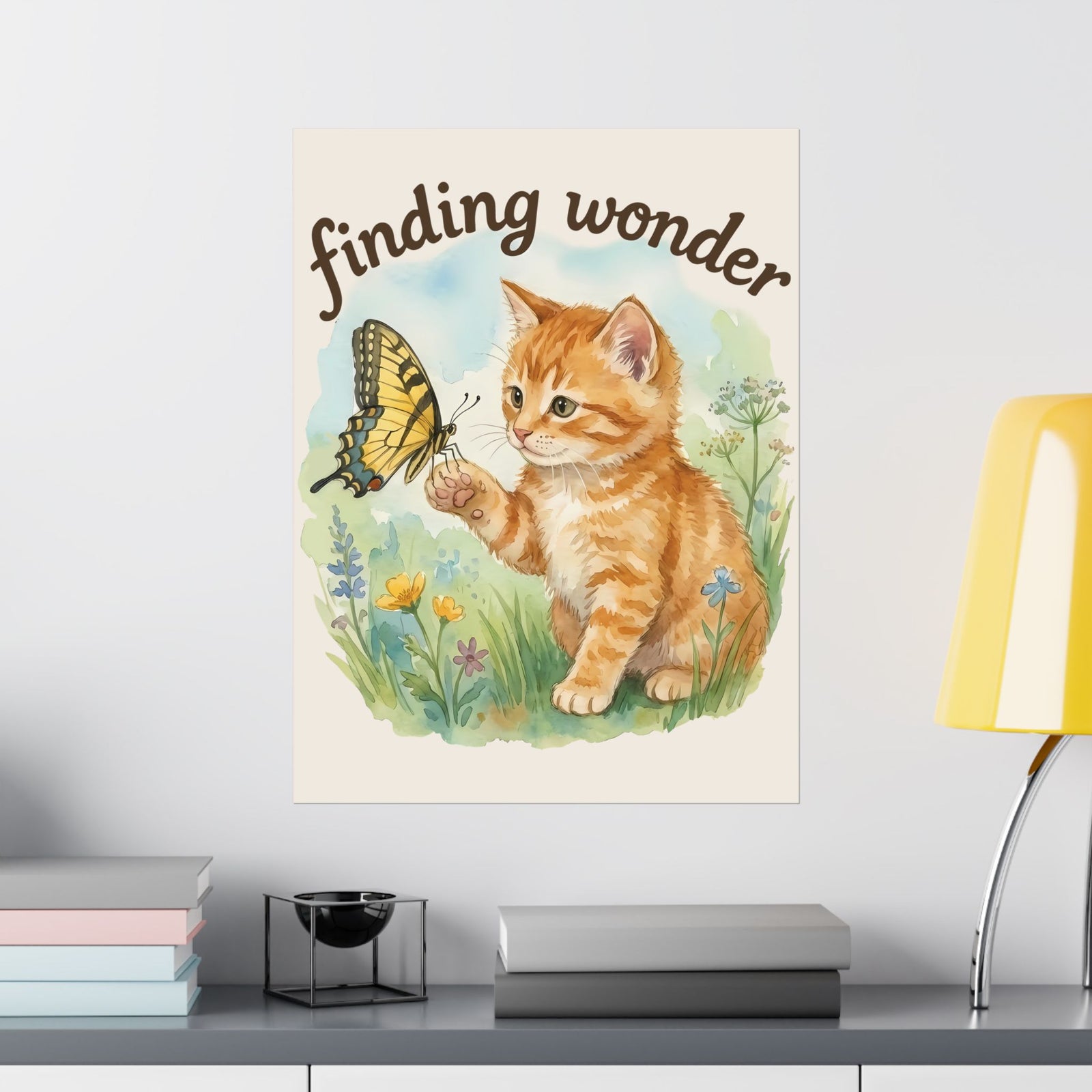 Finding Wonder Cat Poster