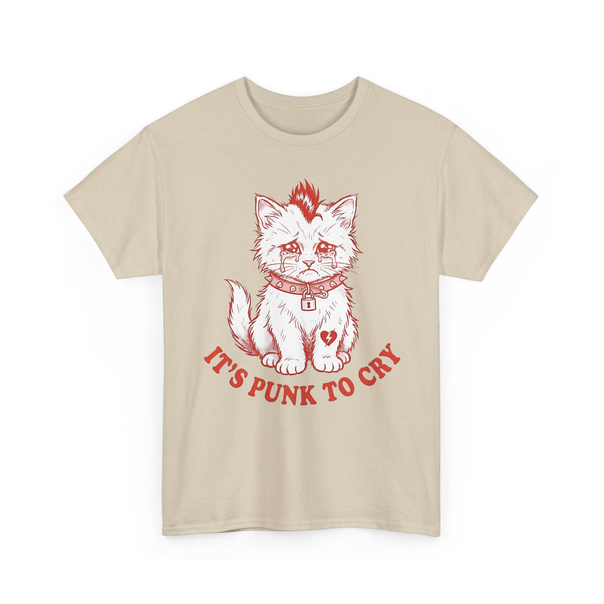 It's Punk To Cry Tee — Edgy Emotional Graphic T-Shirt