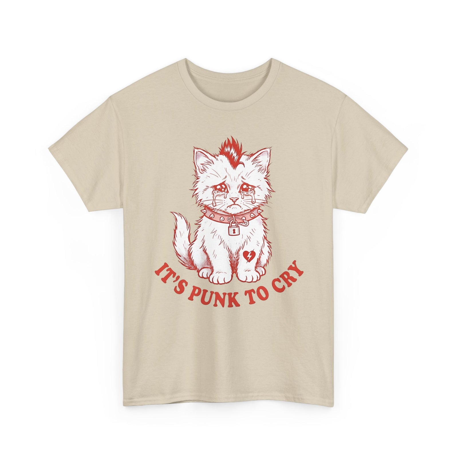It's Punk To Cry Tee — Edgy Emotional Graphic T-Shirt
