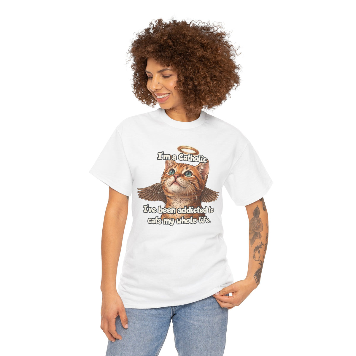 "I've Been Addicted to Cats My Whole Life" Cat Lover T-Shirt