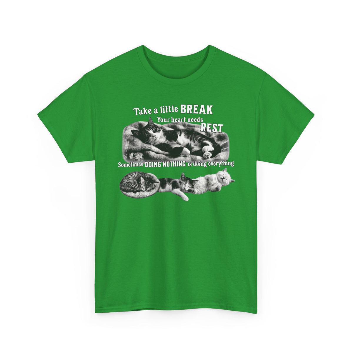 Sometimes Doing Nothing Is Doing Everything Cat Tee — Take A Little Break Shirt