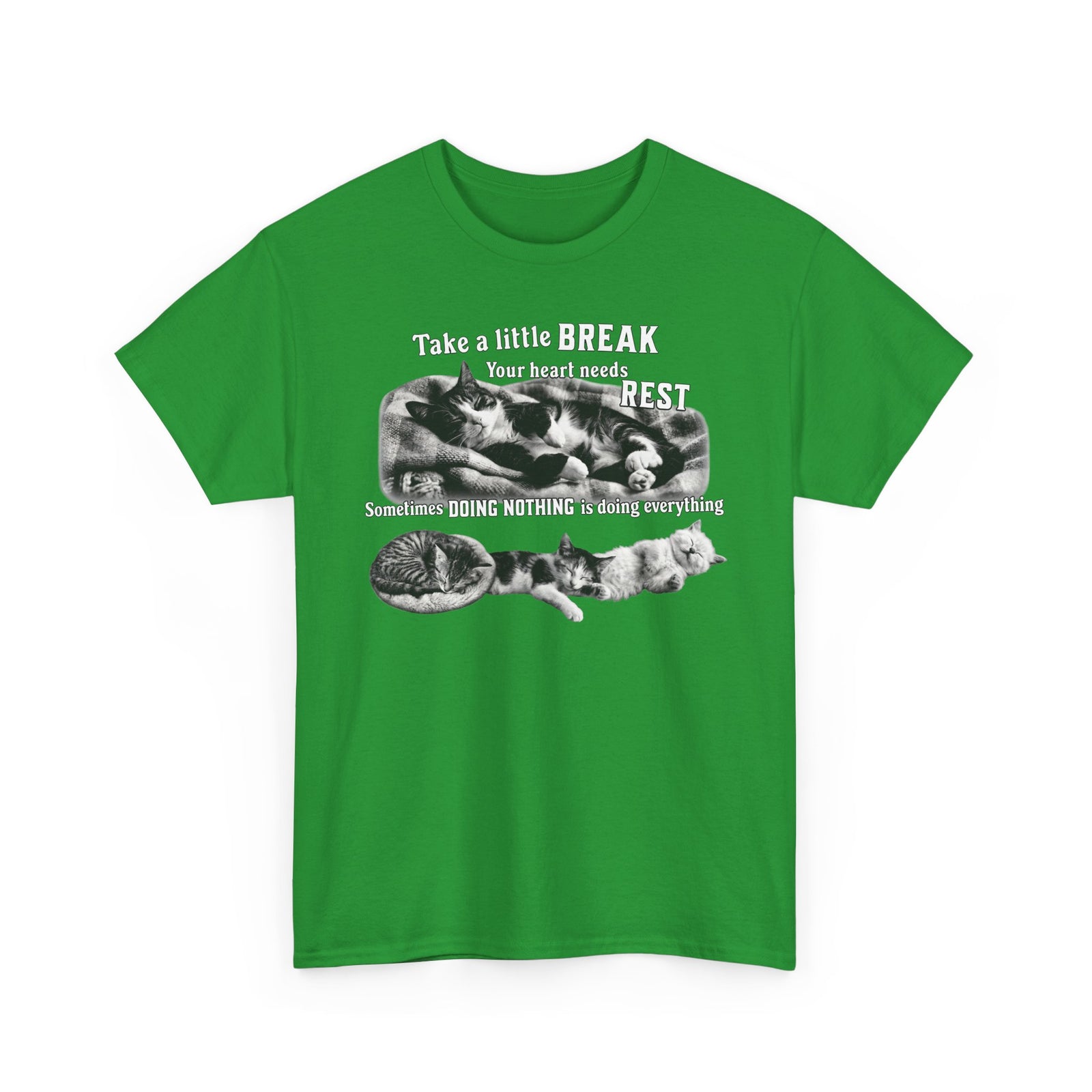 Sometimes Doing Nothing Is Doing Everything Cat Tee — Take A Little Break Shirt