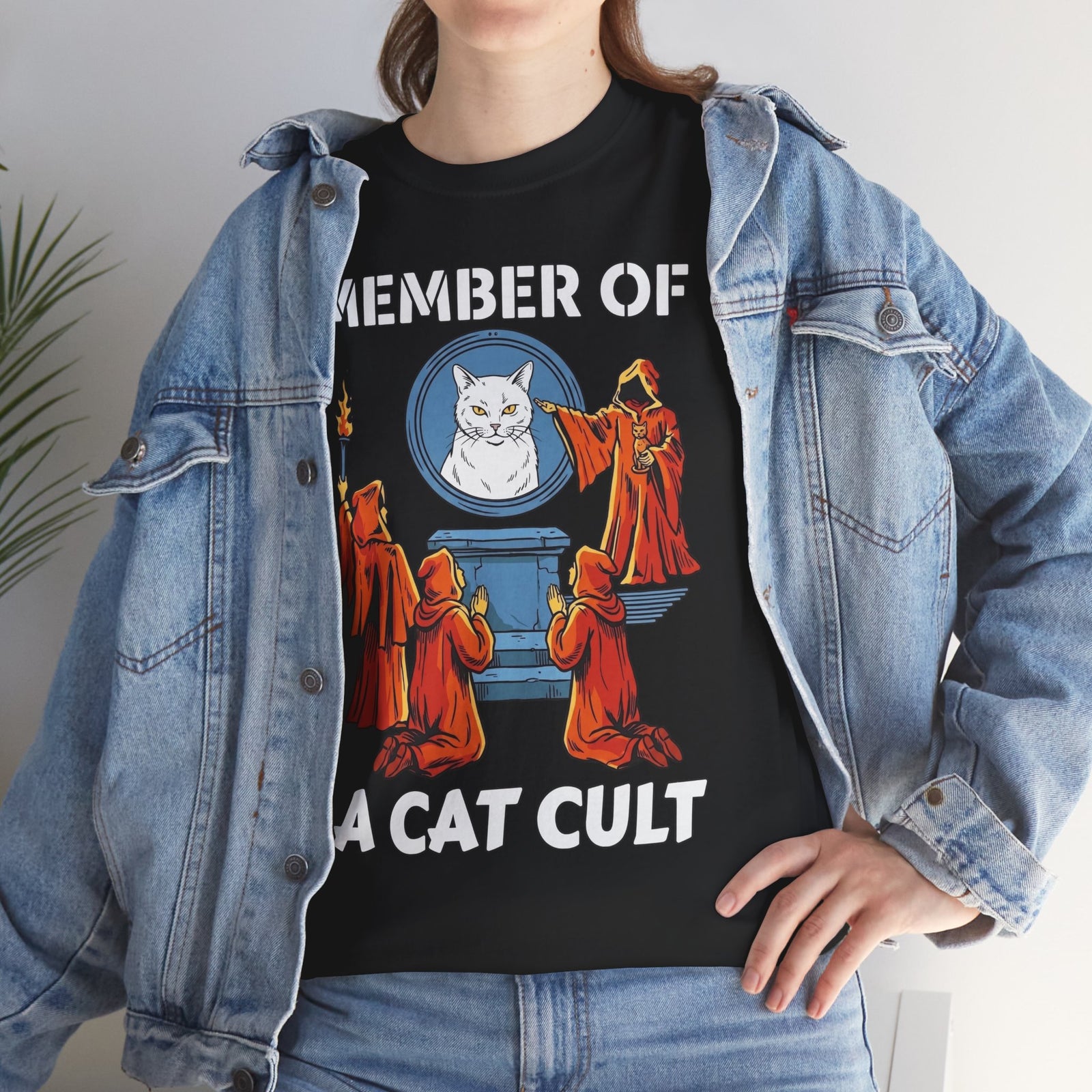 Member of a Cat Cult T-Shirt — Funny Cat Lover Tee