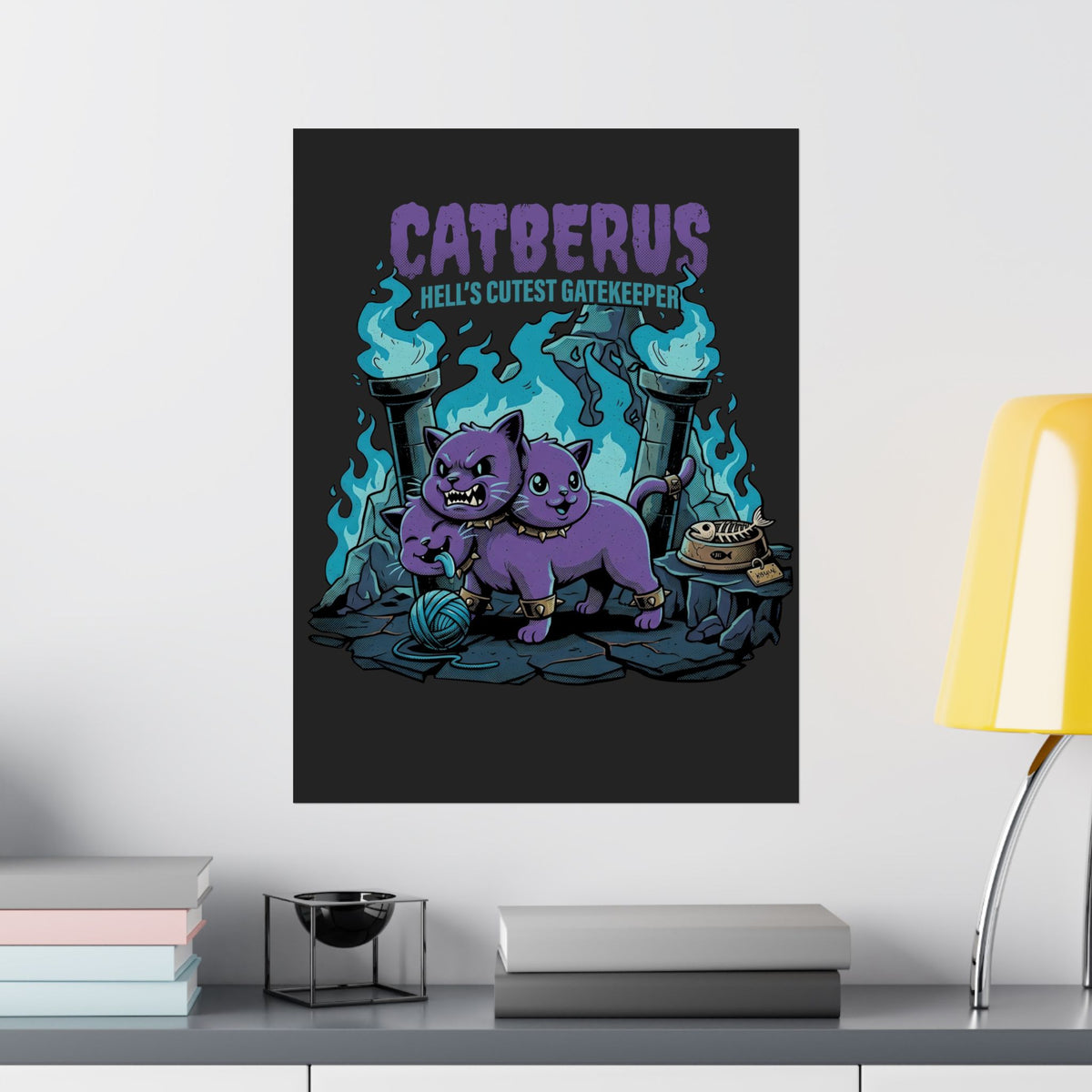 Catberus Spooky Cat Poster