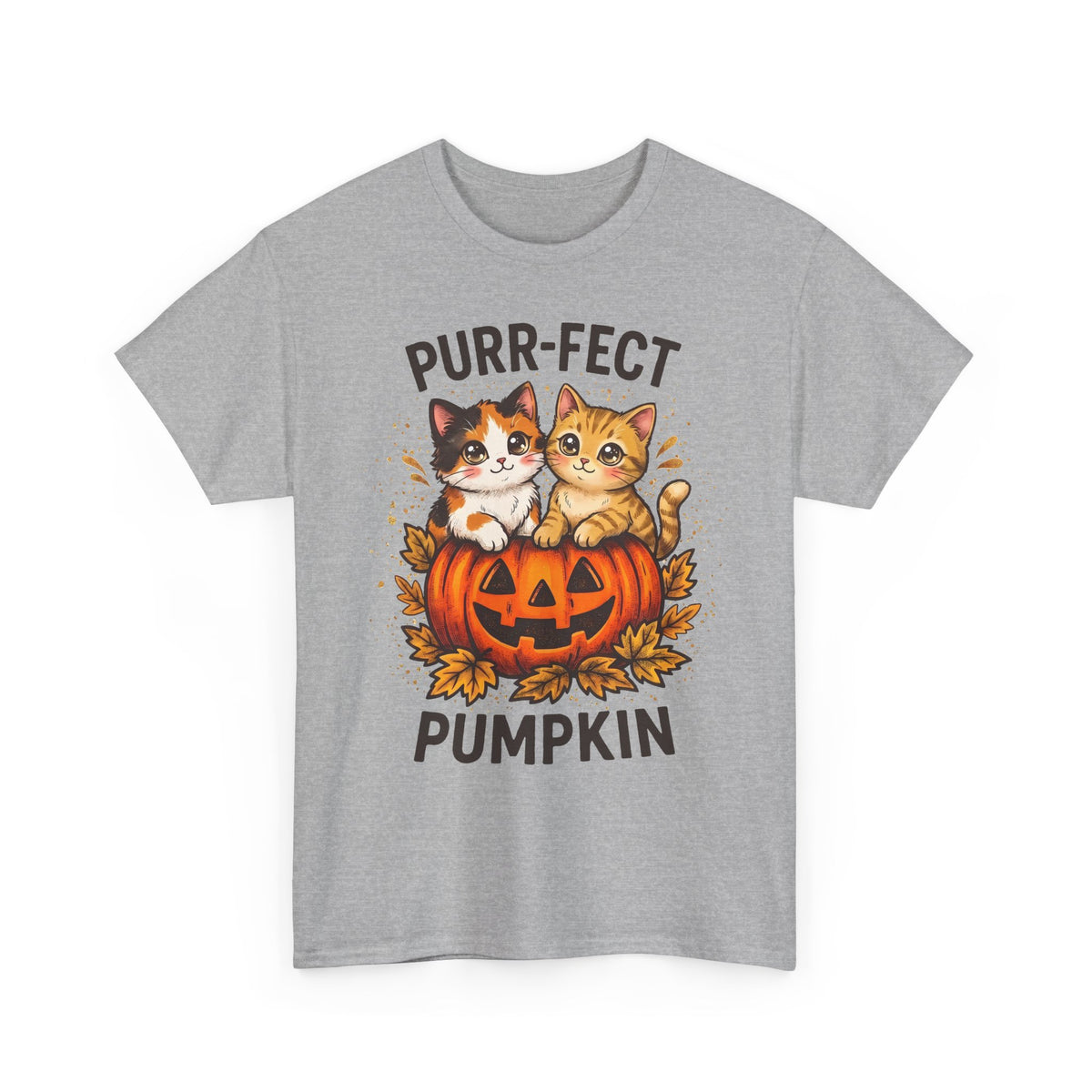 Purr-fect Pumpkin T-Shirt – Cute Halloween Cat Tee