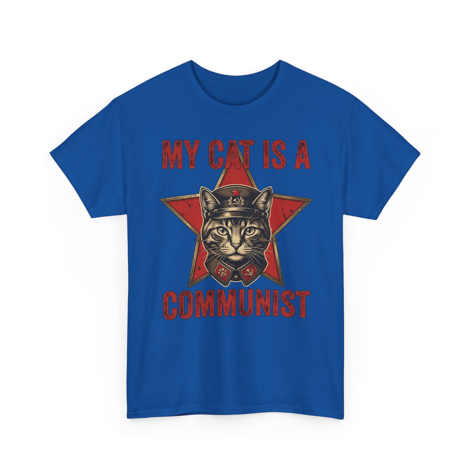 Communist Cat T-Shirt — "My Cat Is A Communist Cat" Funny Political Cat Tee