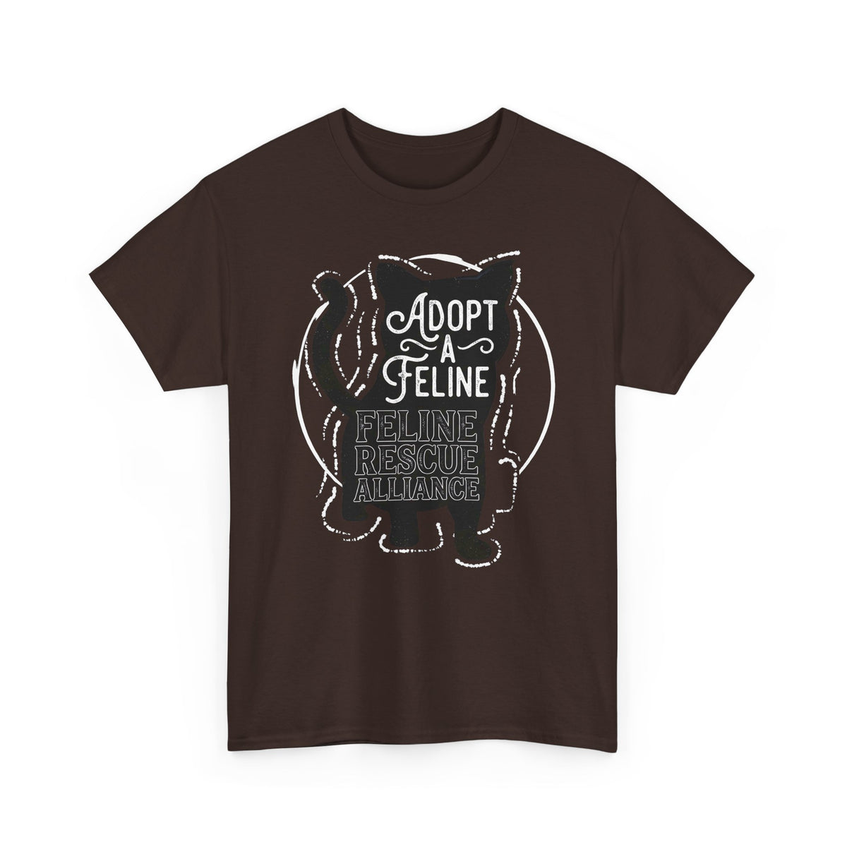 Adopt a Feline T-Shirt – Feline Rescue Alliance Cat Shirt, Cat Lover Graphic Tee