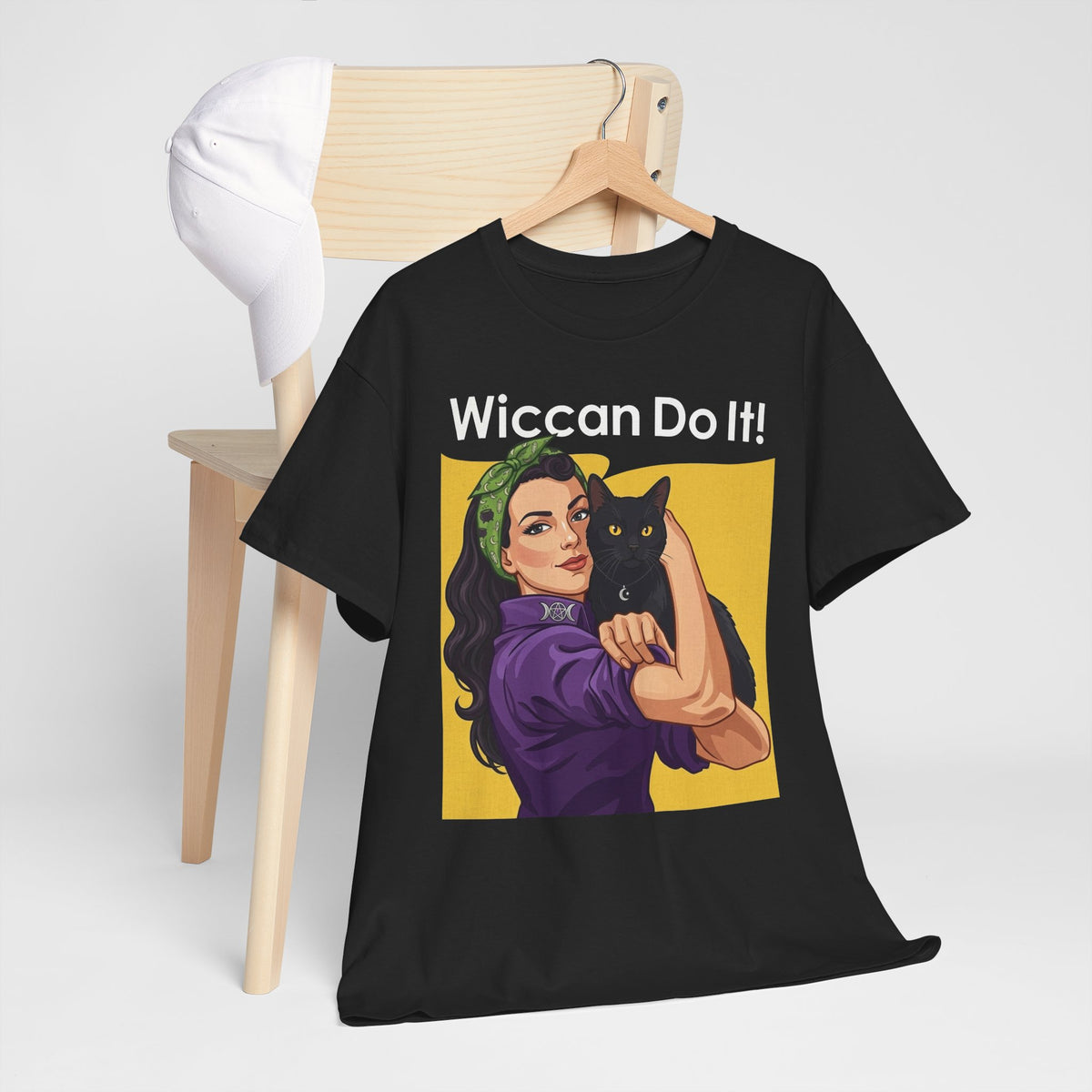 Black Cat "Wiccan Do It" T-Shirt — Witchy Wicca Magic Tee