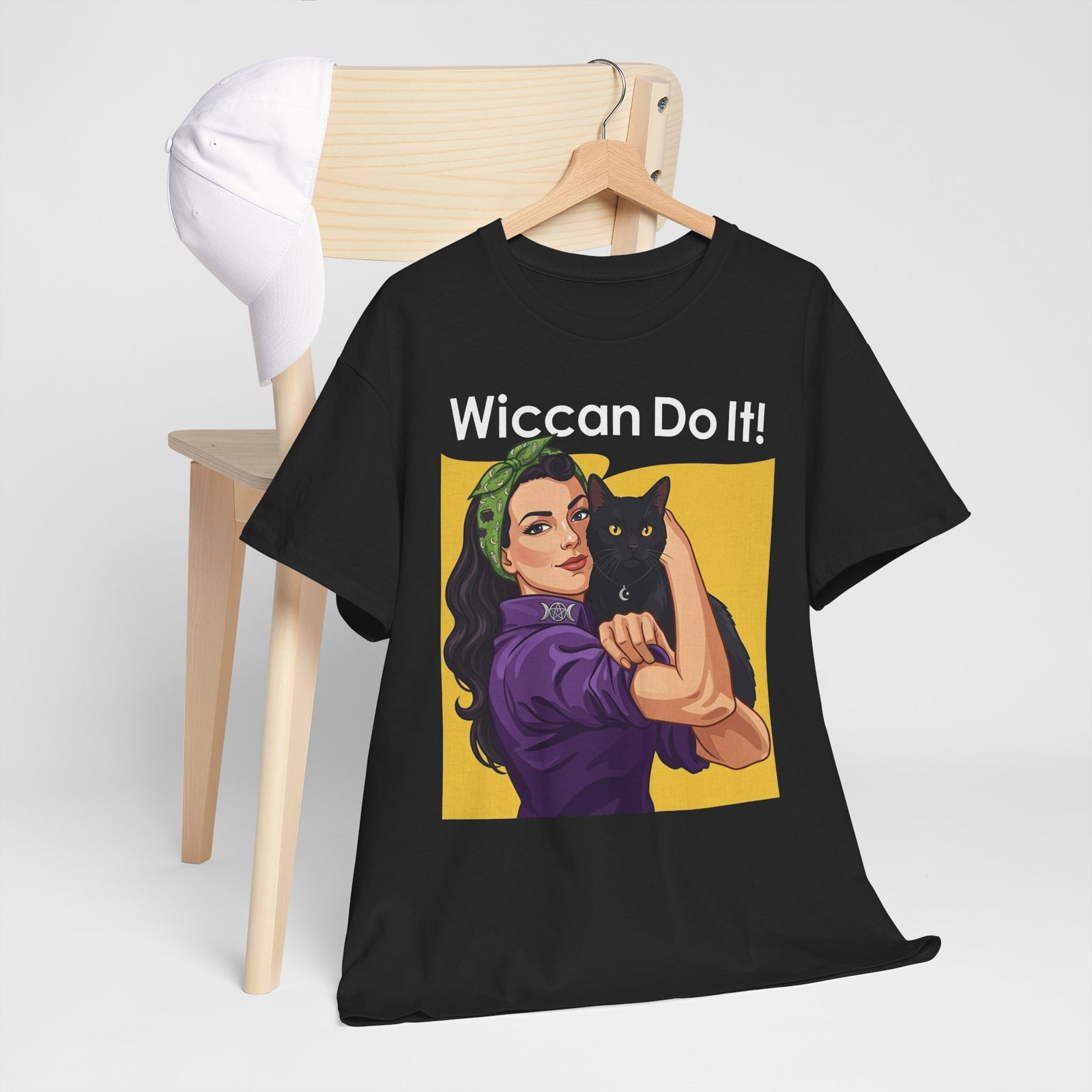Black Cat "Wiccan Do It" T-Shirt — Witchy Wicca Magic Tee