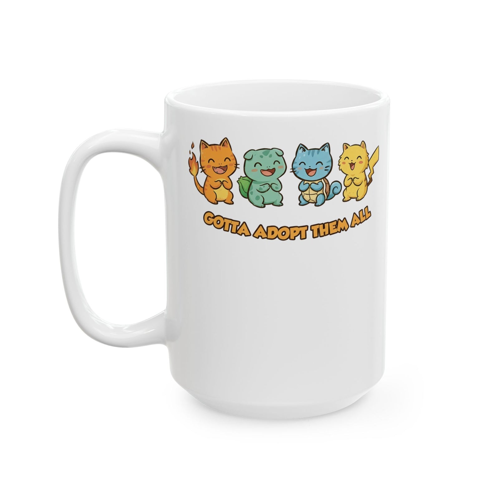 Gotta Adopt Them All Cat Ceramic Mug