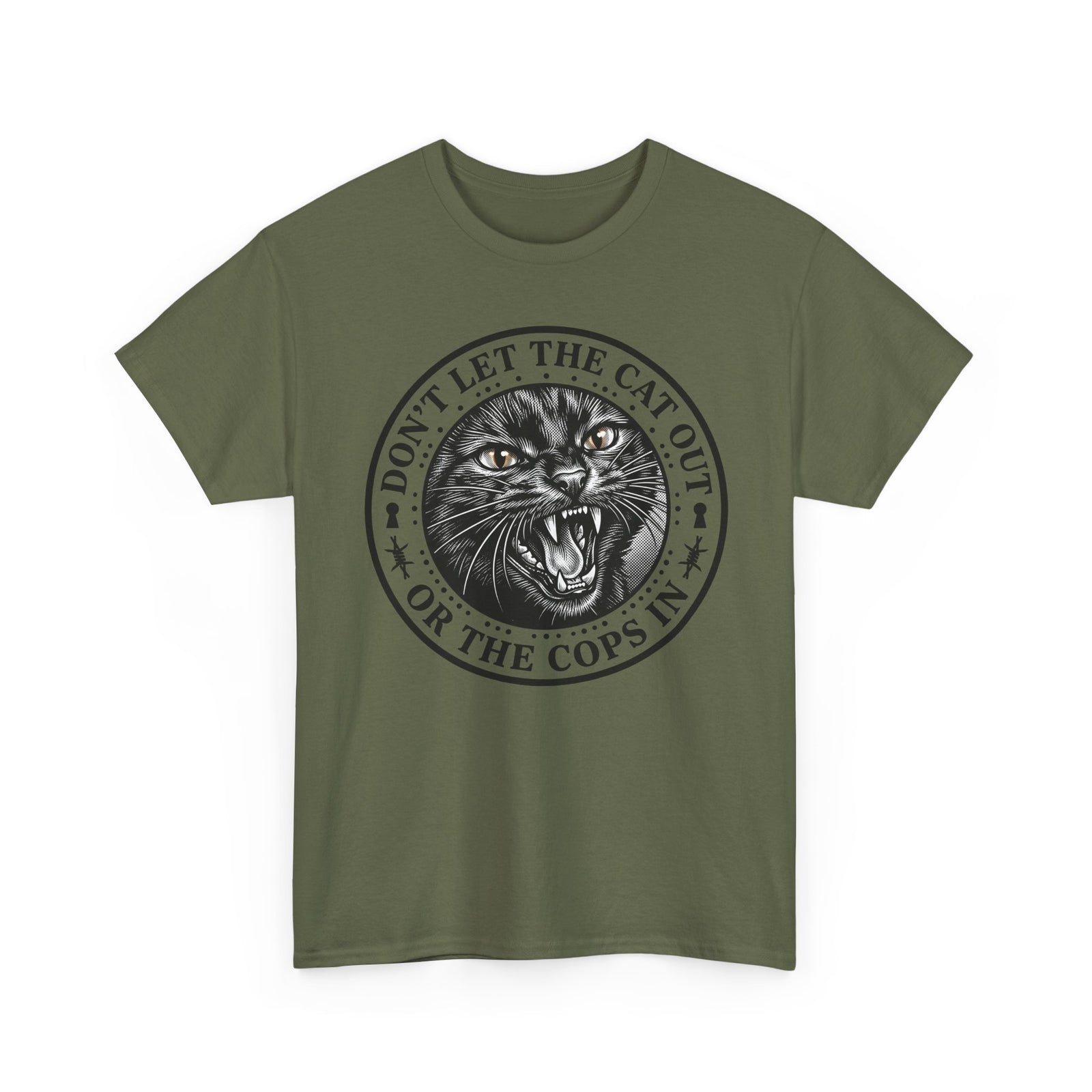 Don't Let The Cat Out T-Shirt — Funny Cat Lover Tee