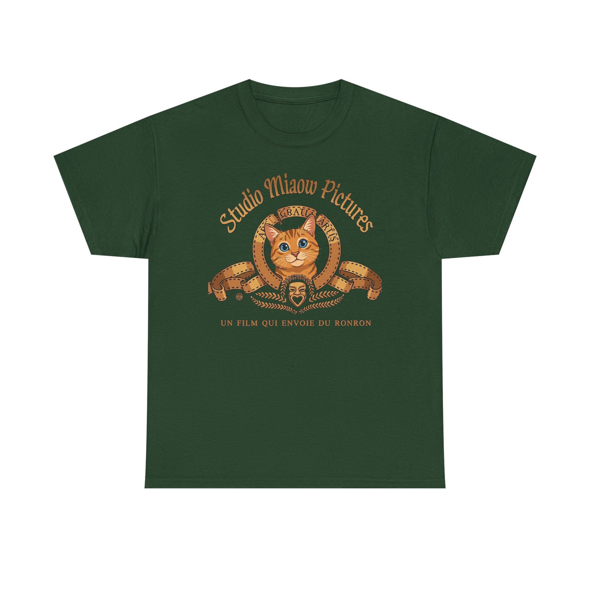 Retro Movie Lion Parody Cat T-Shirt — Studio Miaow Pictures