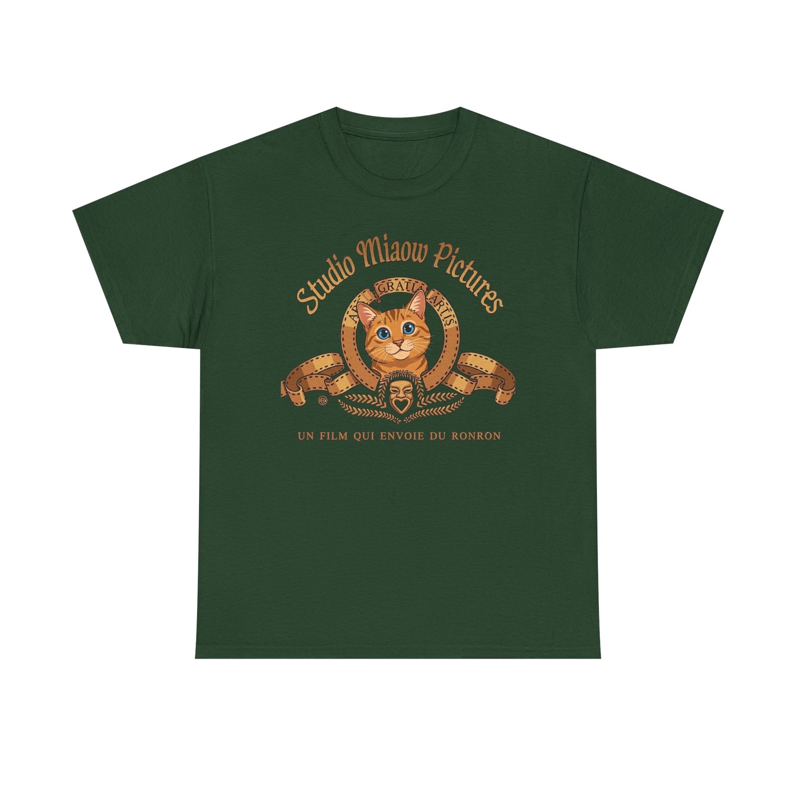 Retro Movie Lion Parody Cat T-Shirt — Studio Miaow Pictures