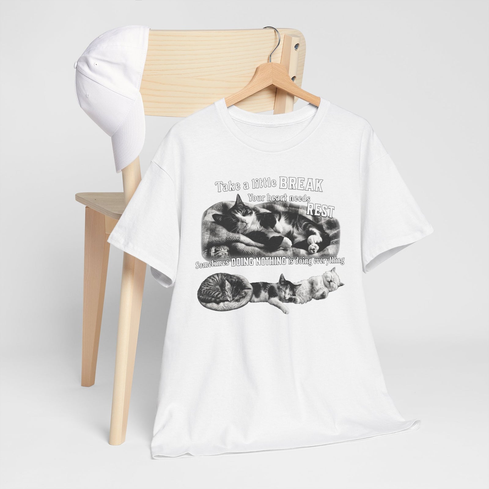 Sometimes Doing Nothing Is Doing Everything Cat Tee — Take A Little Break Shirt