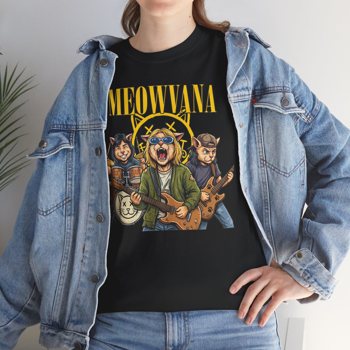 Meownirvana Cat Rock Band Tee