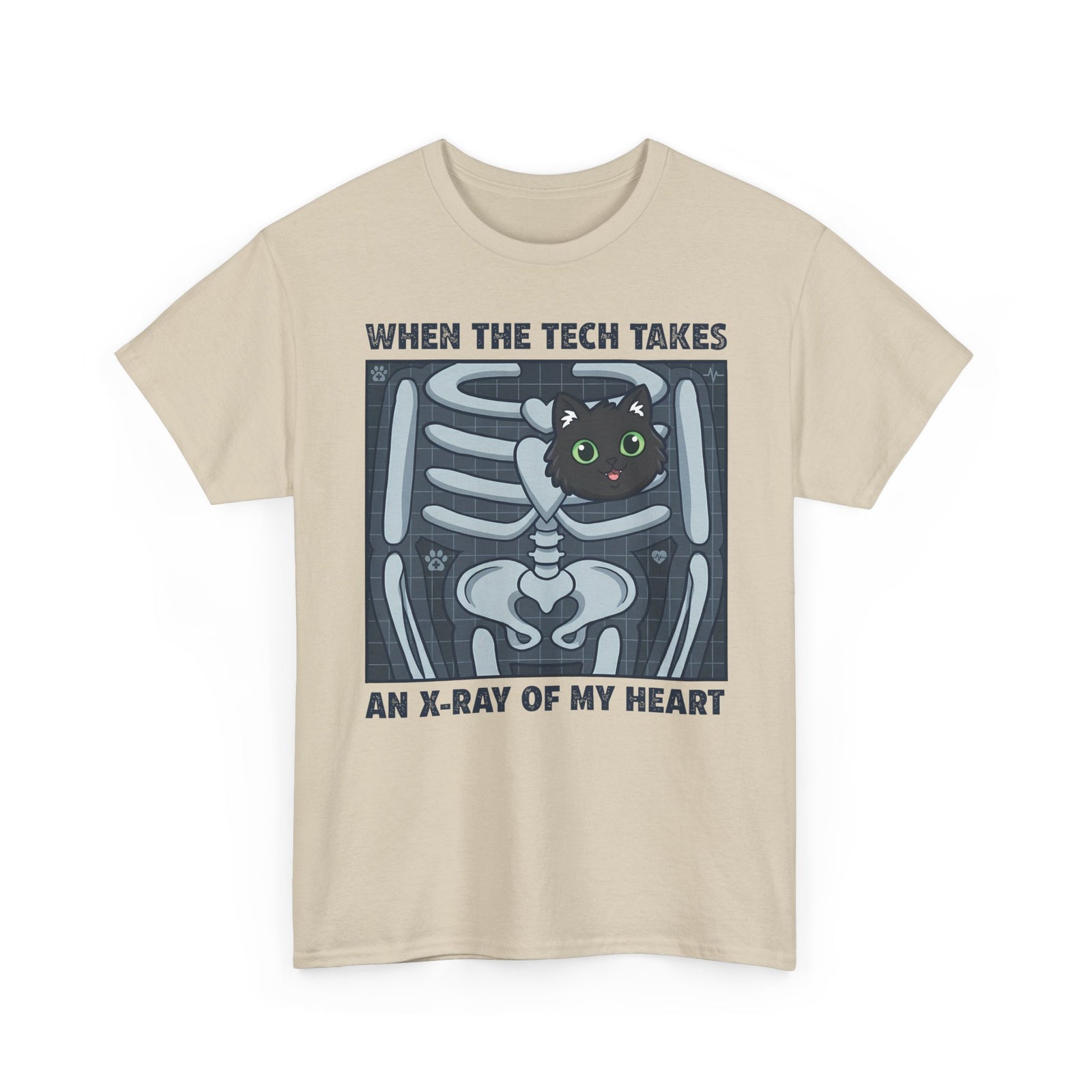 MY HEART IS 100% CAT T-Shirt — Cat Lover Tee