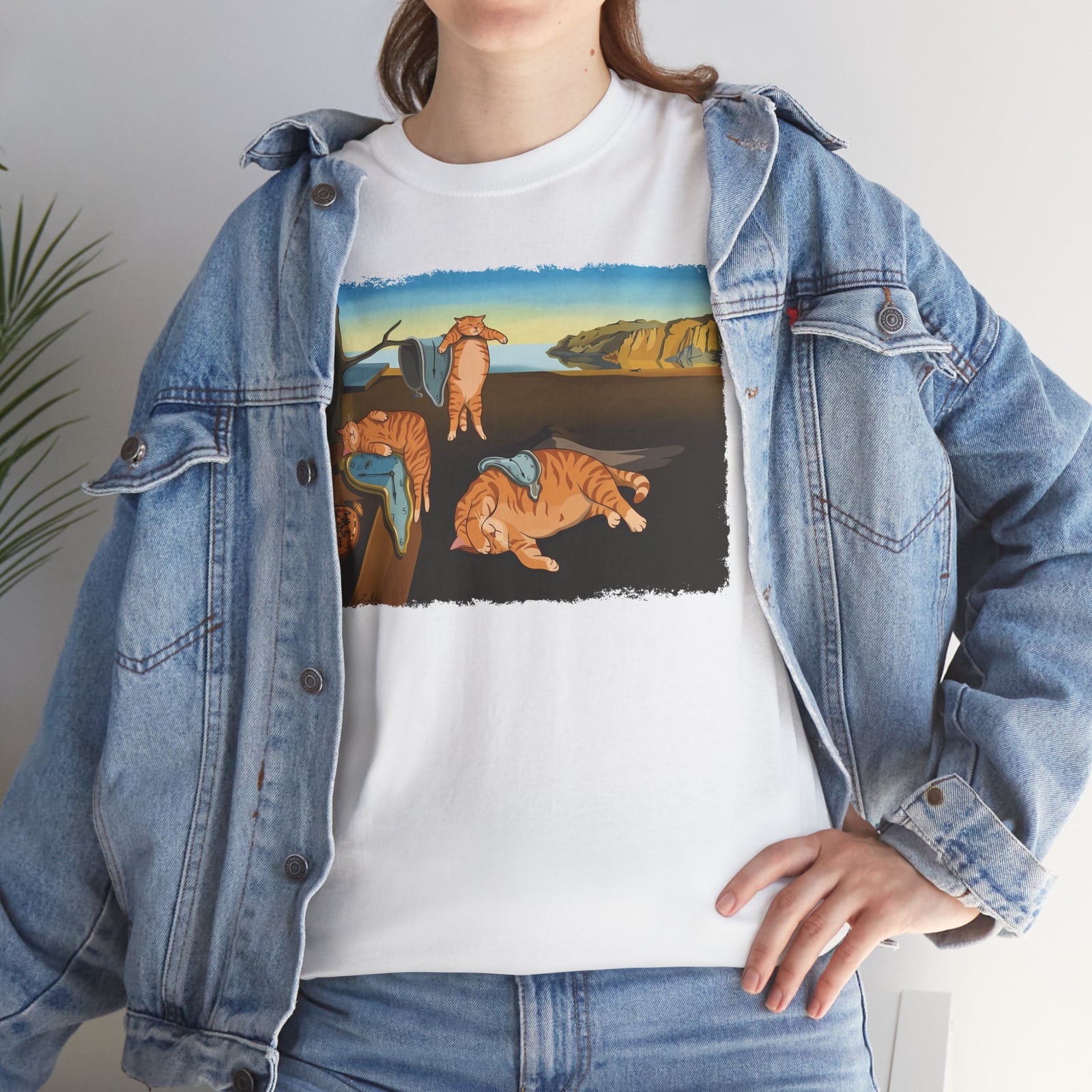 The Purrsistence of Memory T-Shirt — Surreal Cat Art Tee