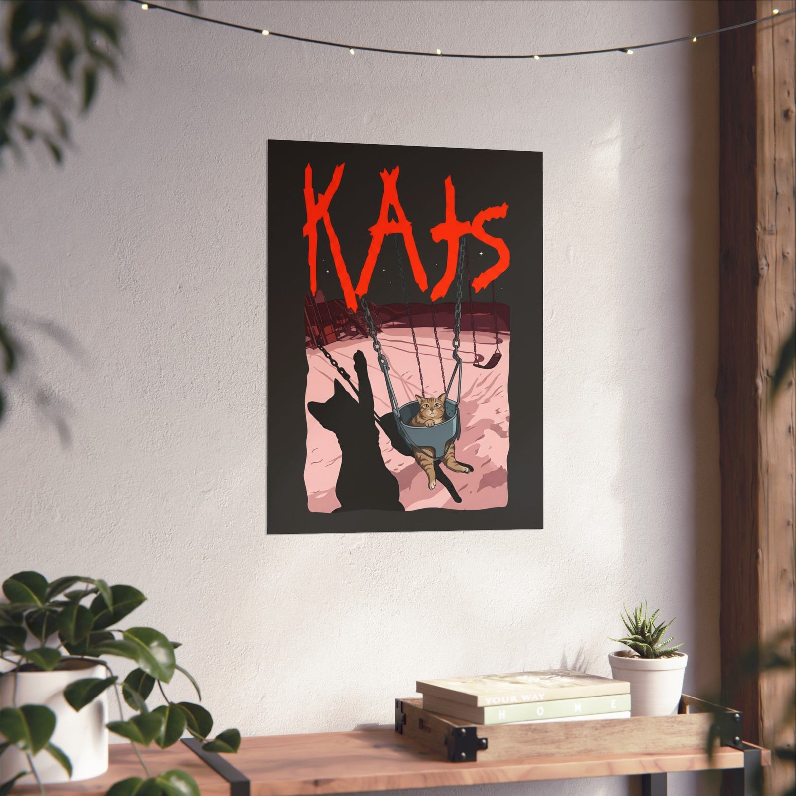 Rock Cat Band Poster — Funny 'Kats' Album Parody Poster