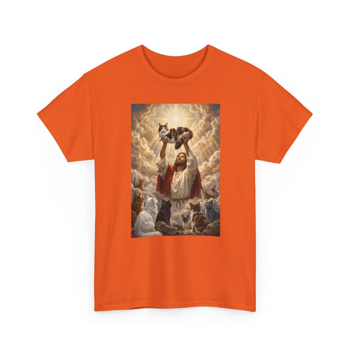 Jesus With Cats T-Shirt — Christian Cat Lover Tee