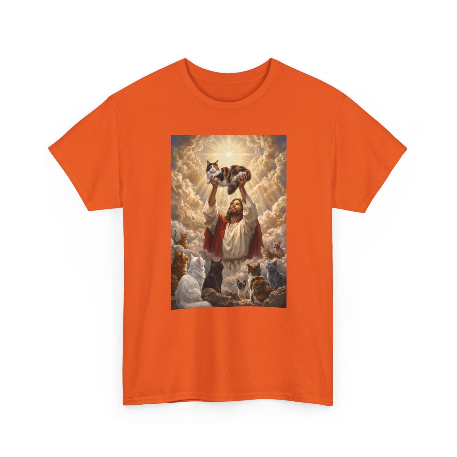 Jesus With Cats T-Shirt — Christian Cat Lover Tee