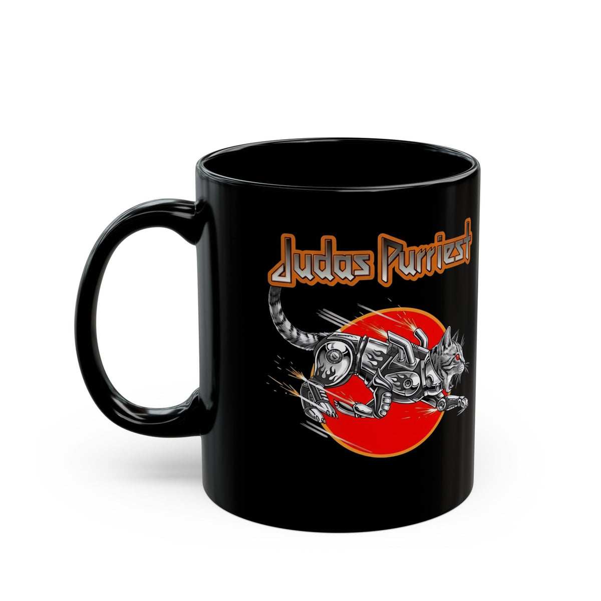 Judas Purriest Cat Graphic Mug