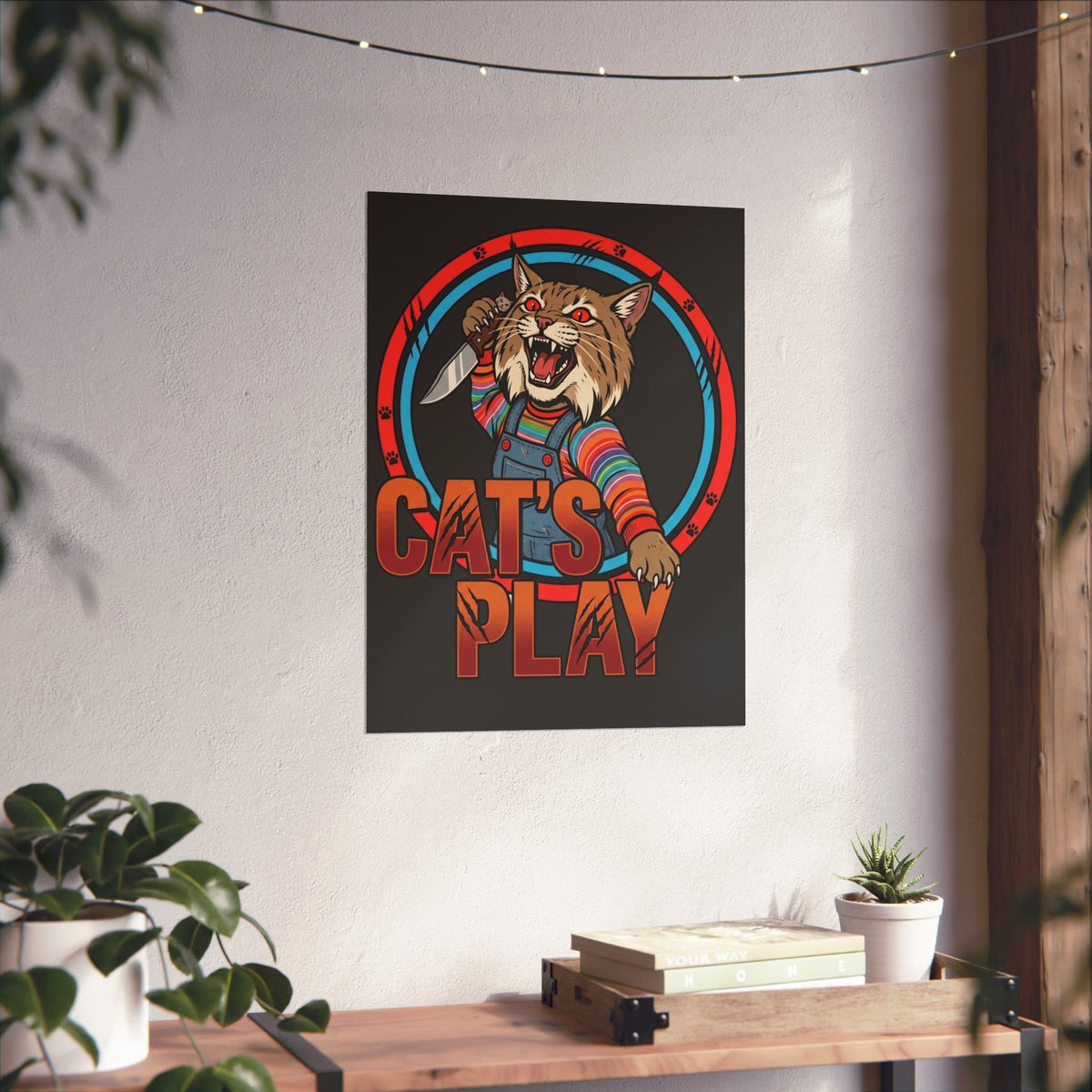 Cat's Play Killer Cat Unisex Poster