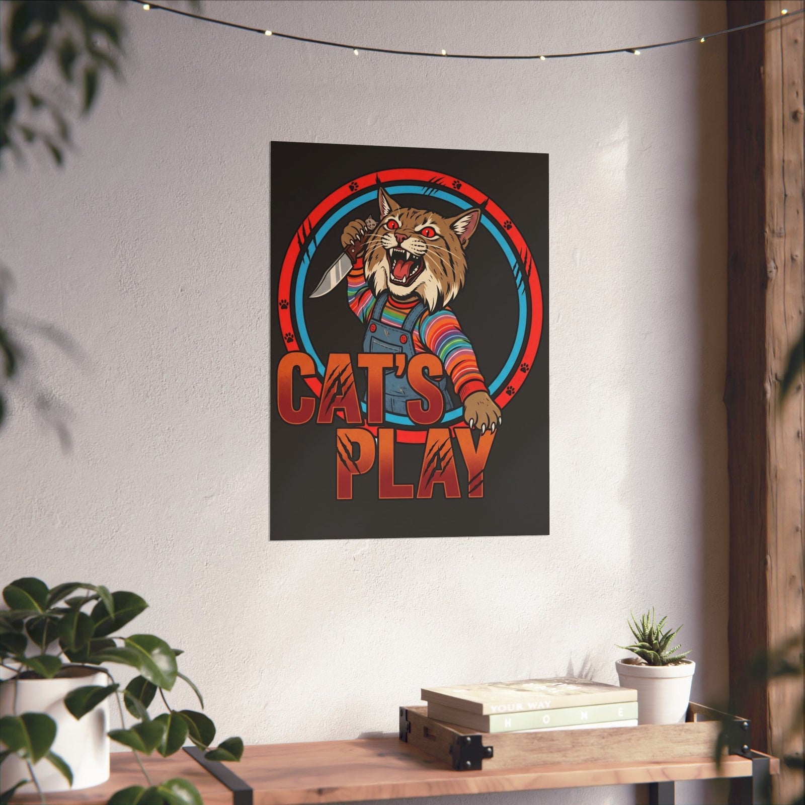 Cat's Play Killer Cat Unisex Poster