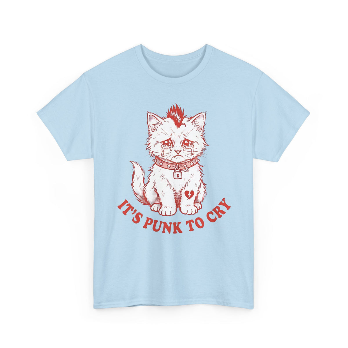 It's Punk To Cry Tee — Edgy Emotional Graphic T-Shirt