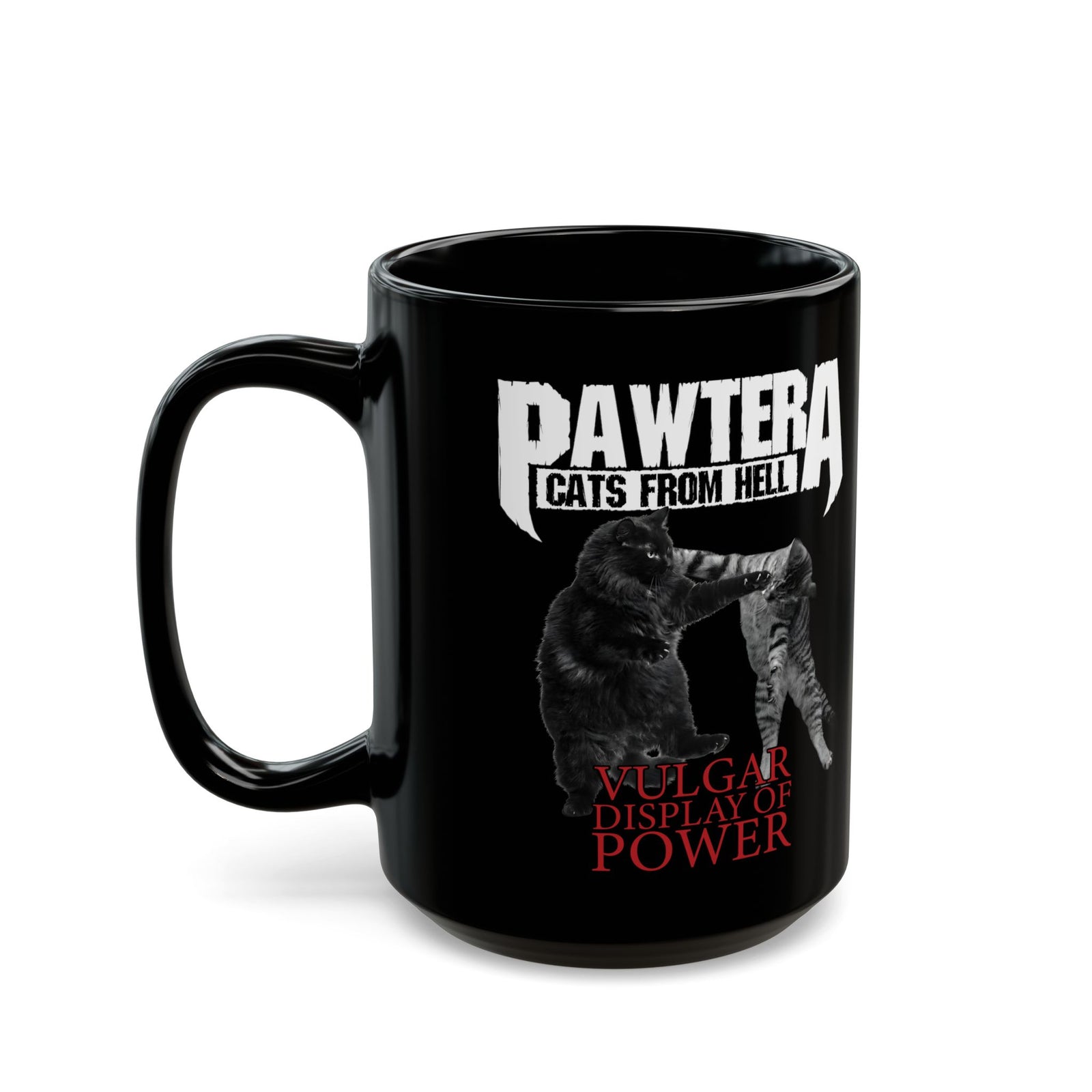 Pawtera Cats From Hell Black Mug