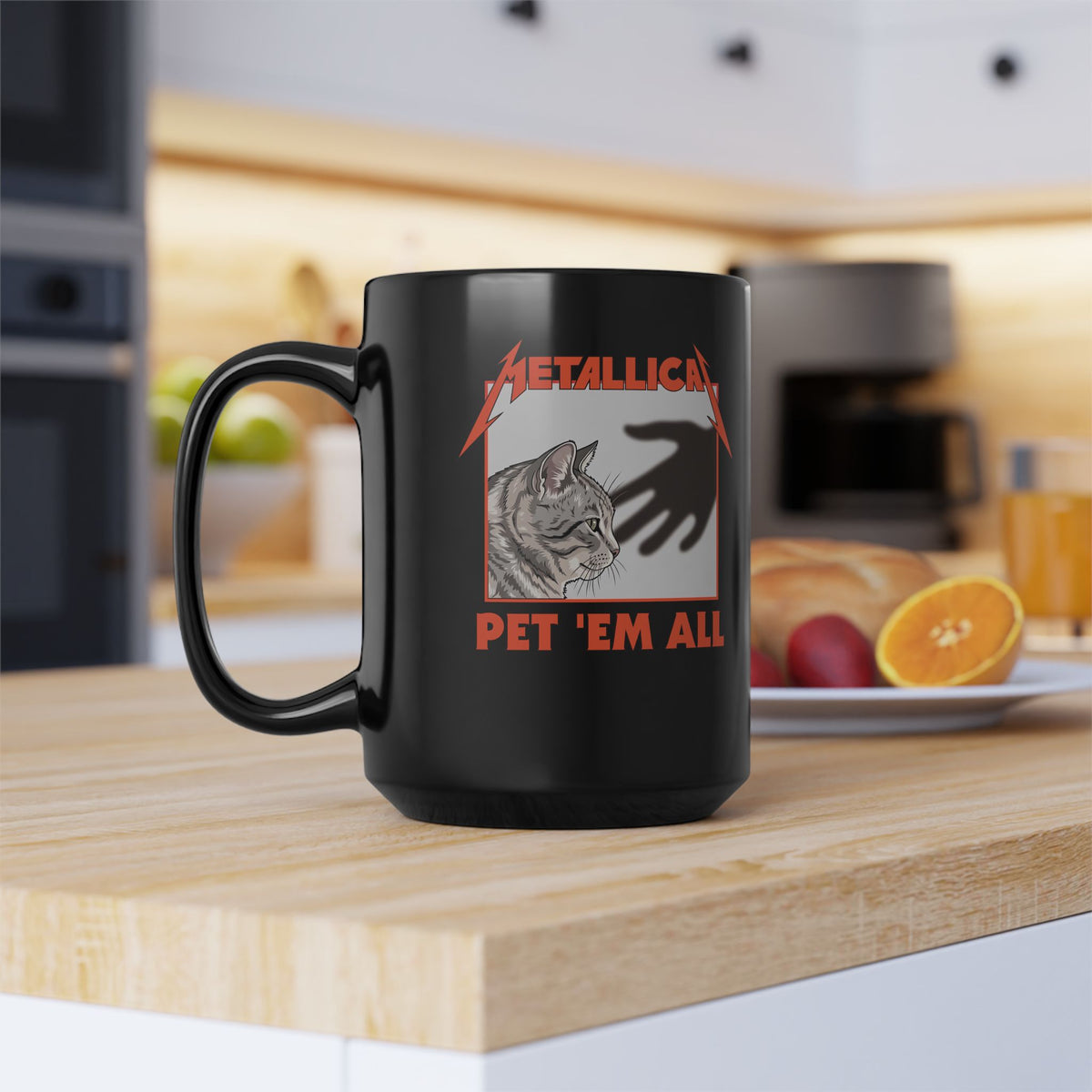 Pet 'em All Cat Lover Black Mug