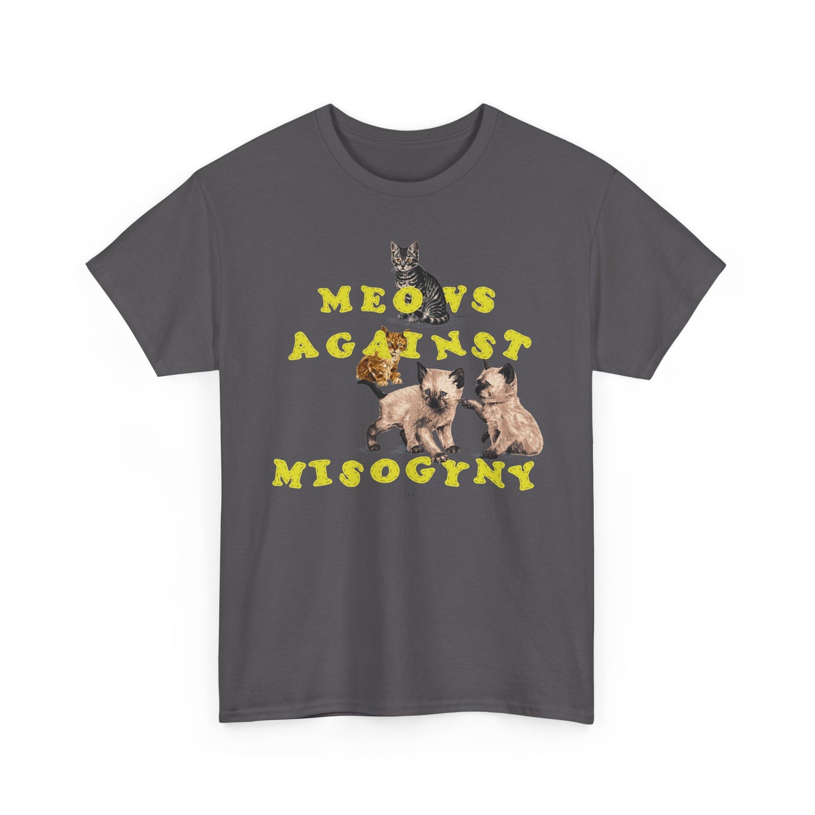 Meows Against Misogyny T-Shirt — Feminist Cat Graphic Tee