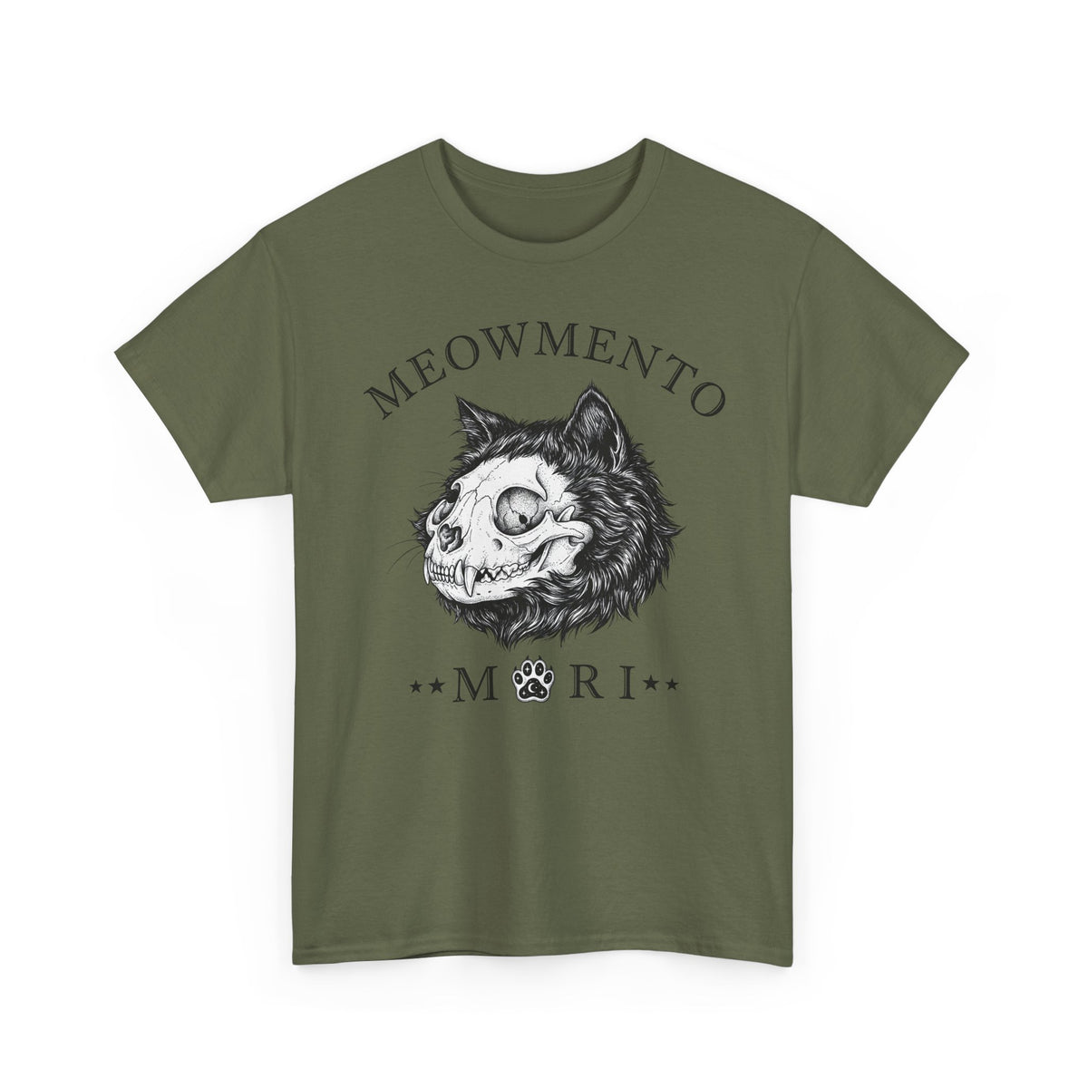 Meowmento Cat T-Shirt — Humorous Cat Memorial Tee