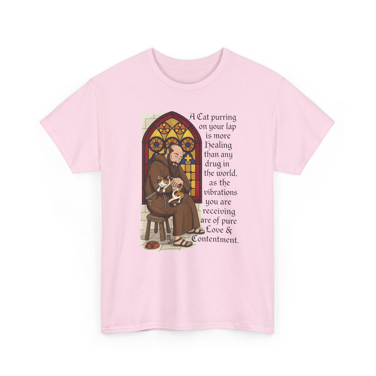 Saint Anthony the Abbot T-Shirt — Patron Saint of Animals with Cats Graphic