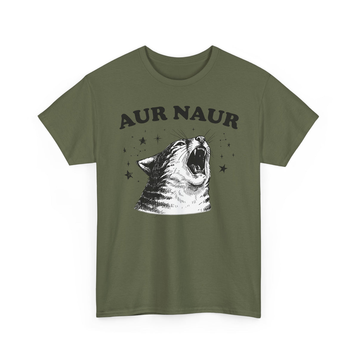 Aur Naur Funny Cat T-Shirt — Cute Funny Cat Tee