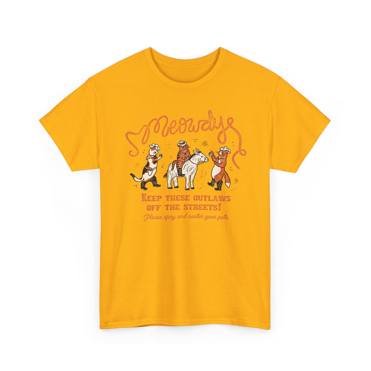 Meowdy Cat T-Shirt — Funny Cowgirl Cat Tee