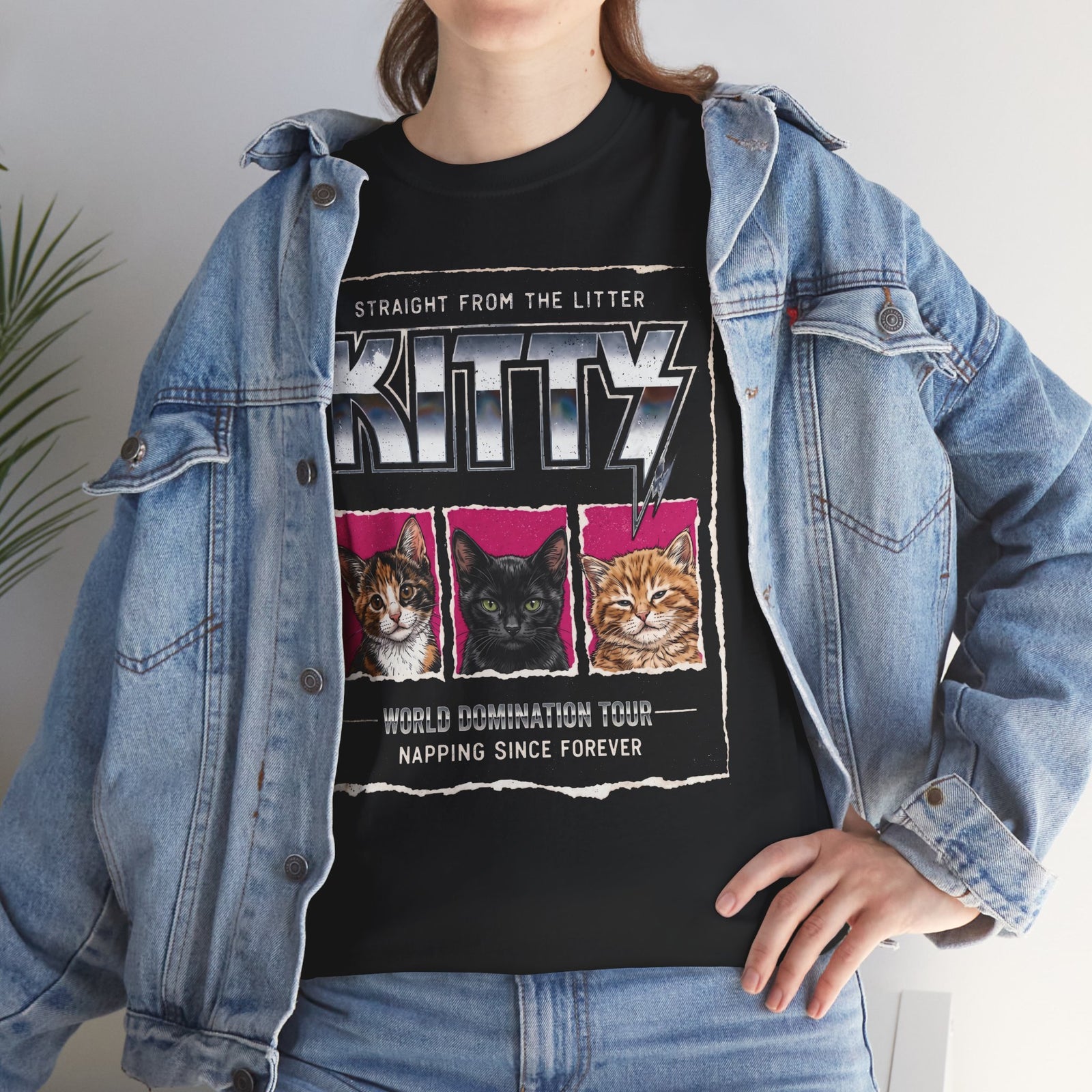 Straight From the Litter Kitty T-Shirt Funny Cat Lover Tee