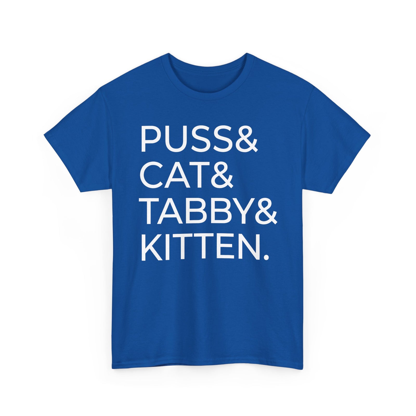 Puss and Kitten Cat Tee — Cute Tabby Cat Graphic T-Shirt