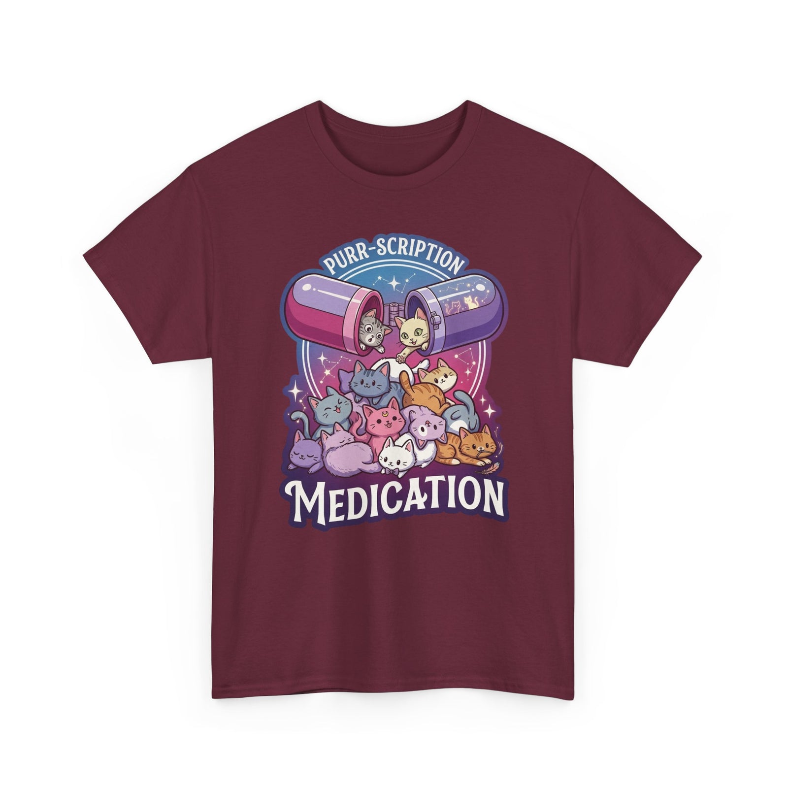Purr‑Scription Medication Cat T-Shirt