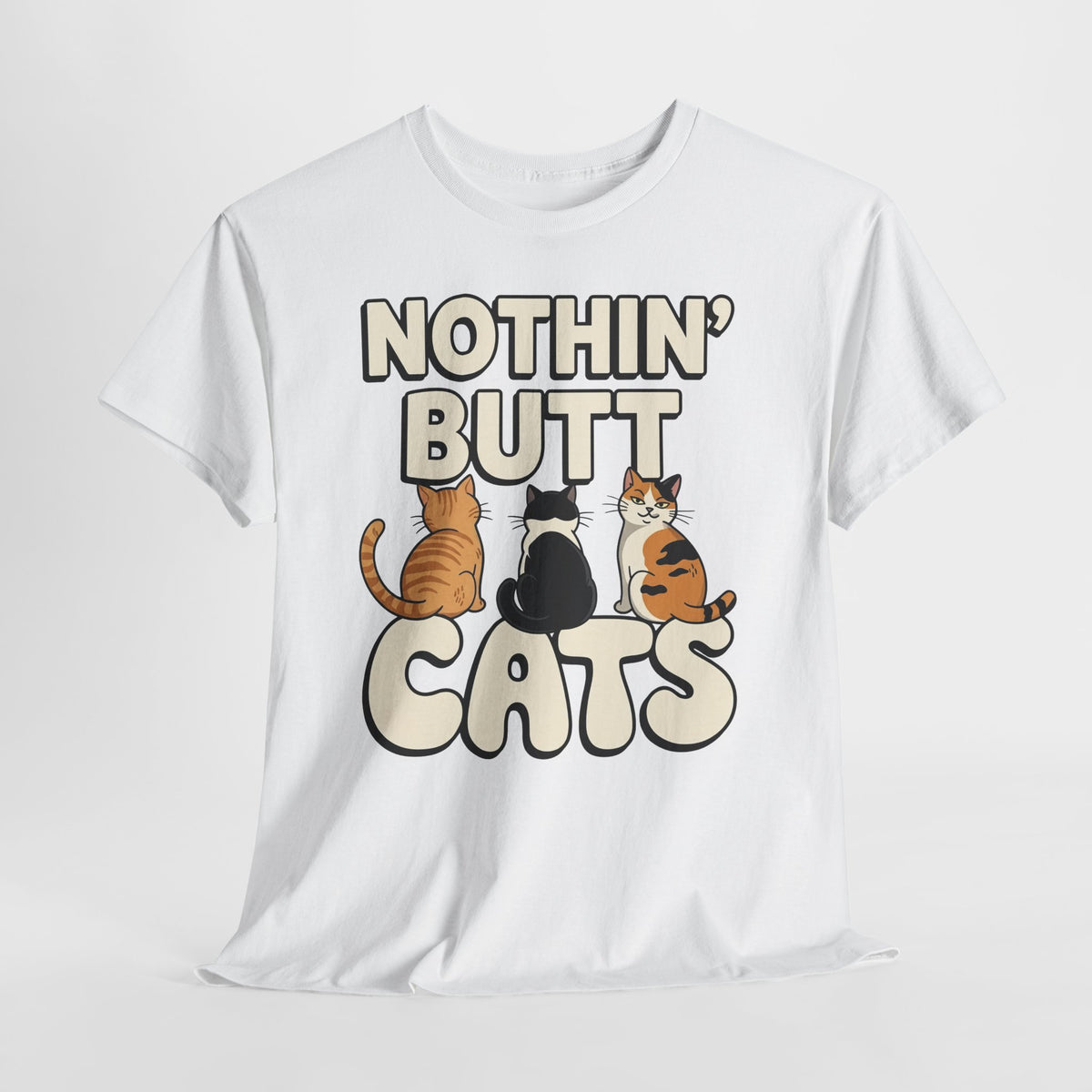 Nothin' But Cats Tee - Cute Retro Cat Lover T‑Shirt