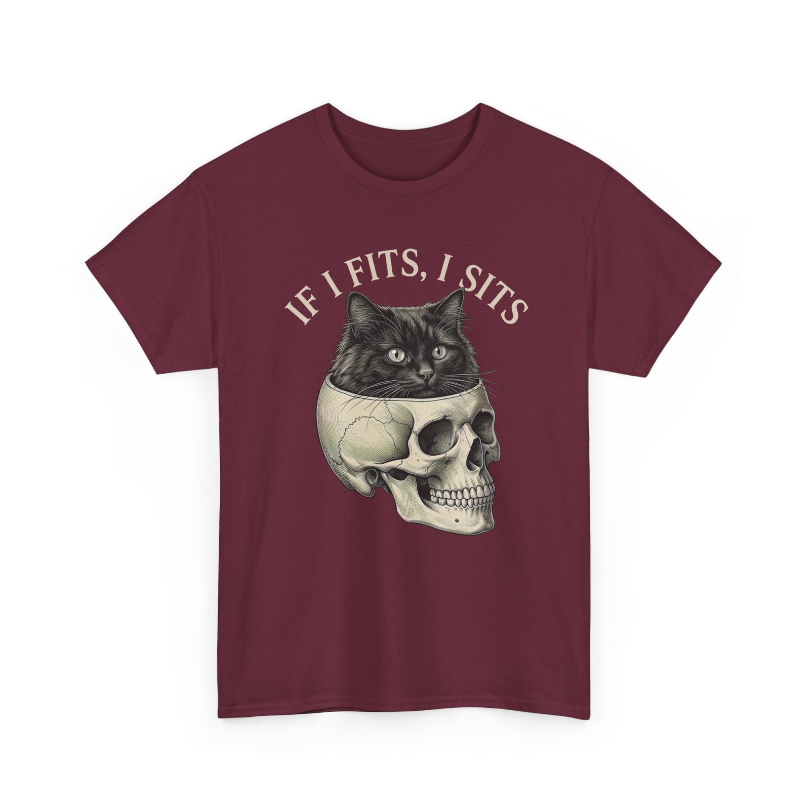 Cat 'If I Fits I Sits' T-Shirt