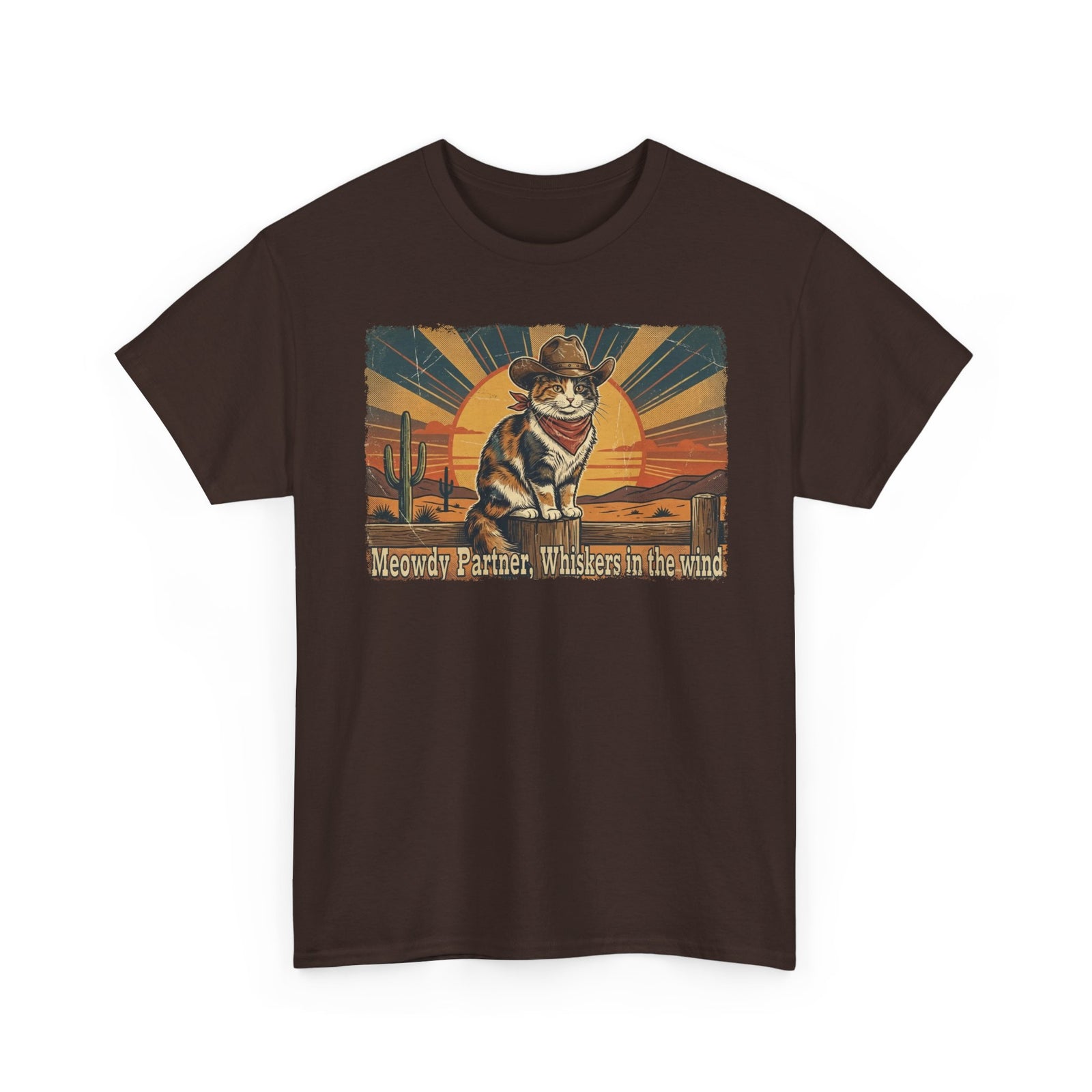Meowdy Partner T-Shirt — Cute Cat Cowboy Graphic Tee