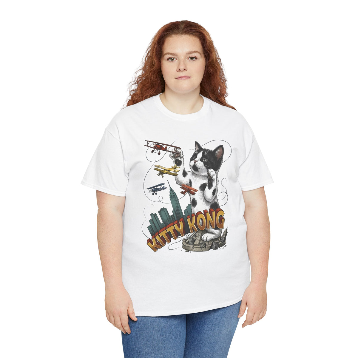 Kittie Kong Parody Cat T-Shirt — Funny Vintage-Style Cat Tee