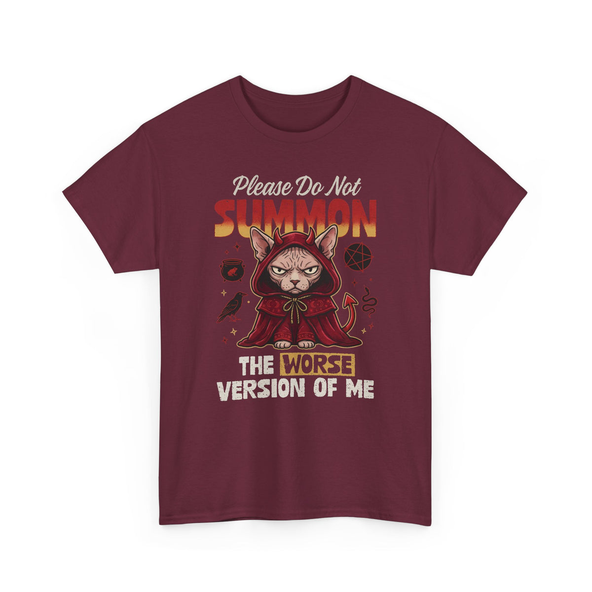 Gothic Witchy Cat T-Shirt — Witch Cat Graphic Tee