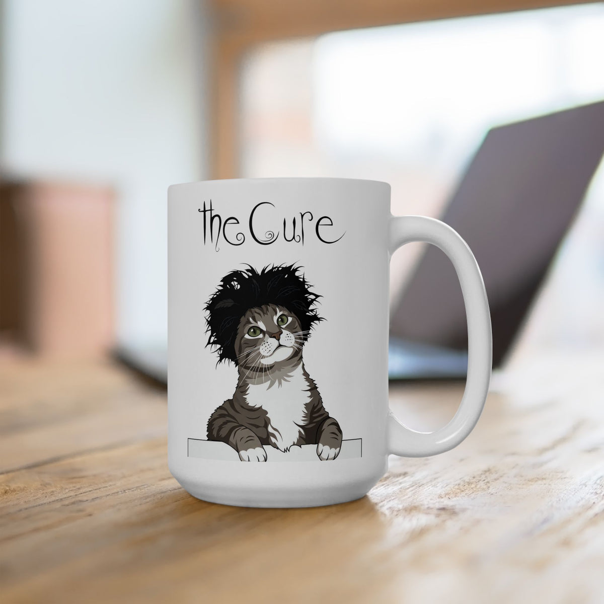 The Cure Kitten Band Mug Cute Cat