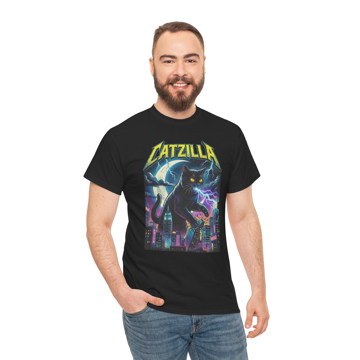 Cat Attack T-Shirt — Funny Graphic Cat Tee